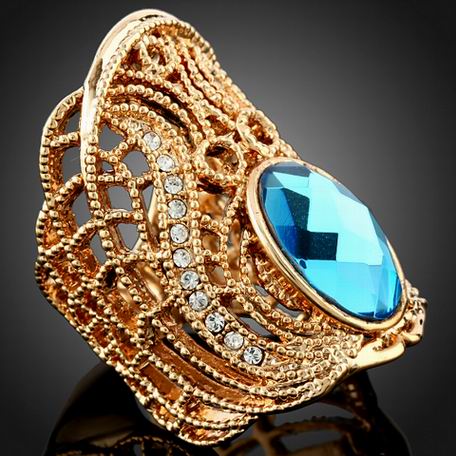 34mm EGYPTIAN SWAROVSKI CRYSTAL FINGER RING-8